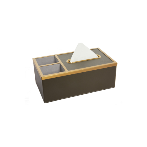 Light luxury stainless steel leather multi-functio...