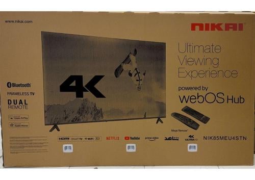 شاشة تلفزيون 85 بوصة نيكاي سمارت 4K