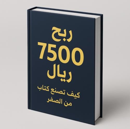 كيف تصنع كتاب إلكتروني وتربح منه 7500 ريال شهريًا
