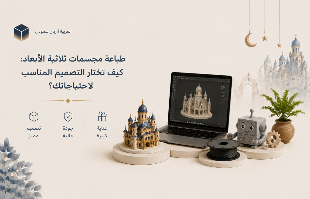 طباعة مجسمات ثلاثية الأبعاد: كيف تختار التصميم المناسب لاحتياجاتك؟