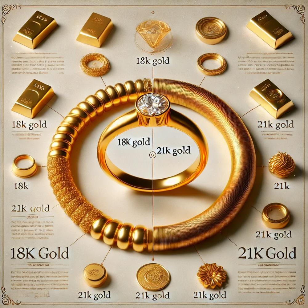 الفرق بين عيار 18 وعيار 21