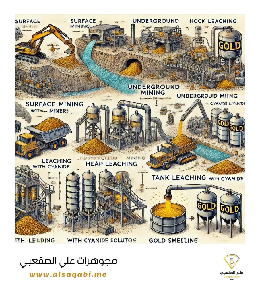ما هي طرق استخراج الذهب من الأرض؟