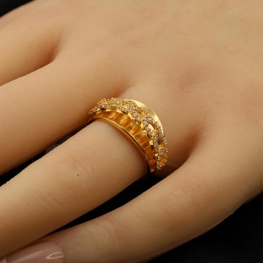 Lazurde gold ring size 15 الموقع الرسمي مجوهرات علي الصقعبي السعودية