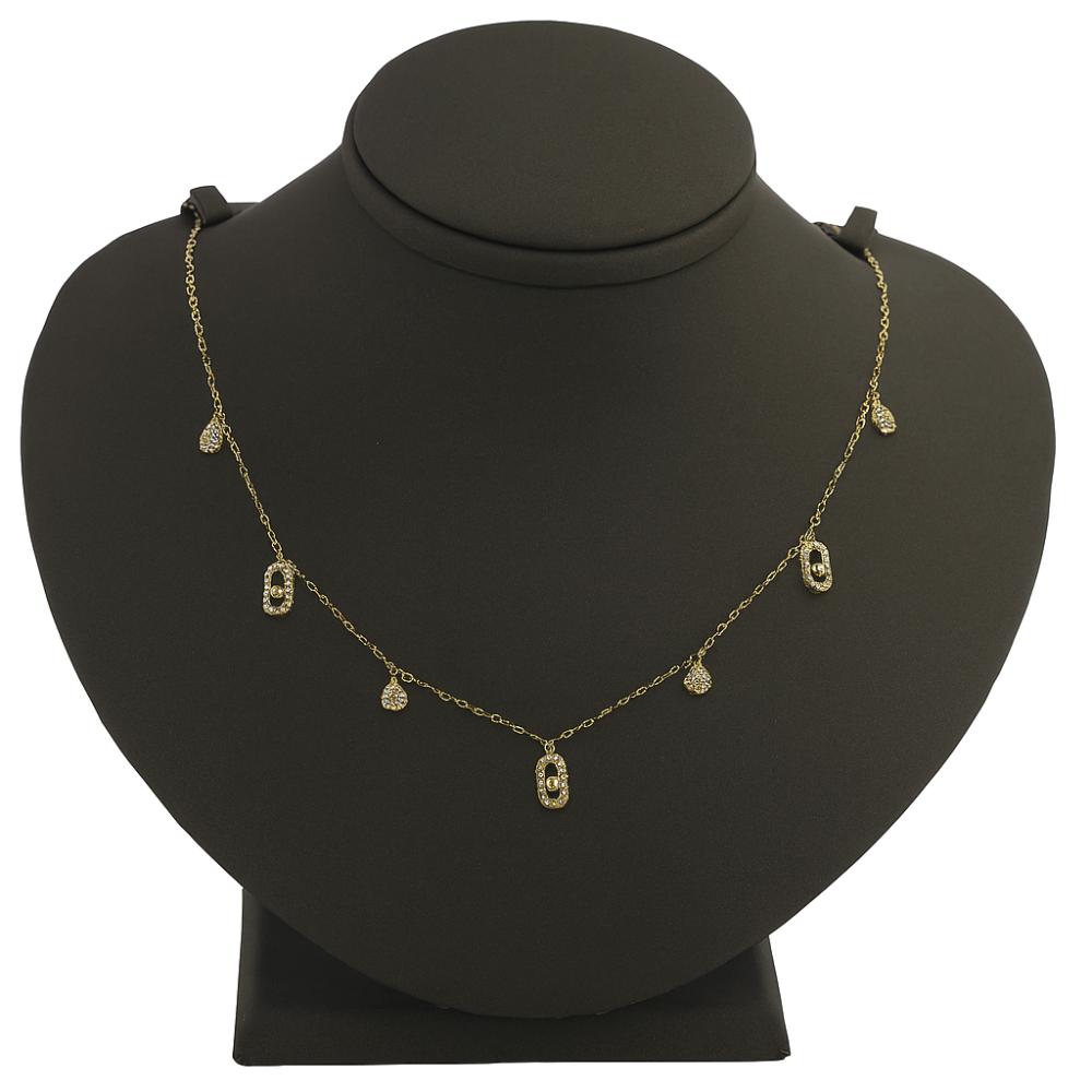 Messika Style Gold Teardrop Necklace الموقع الرسمي مجوهرات علي