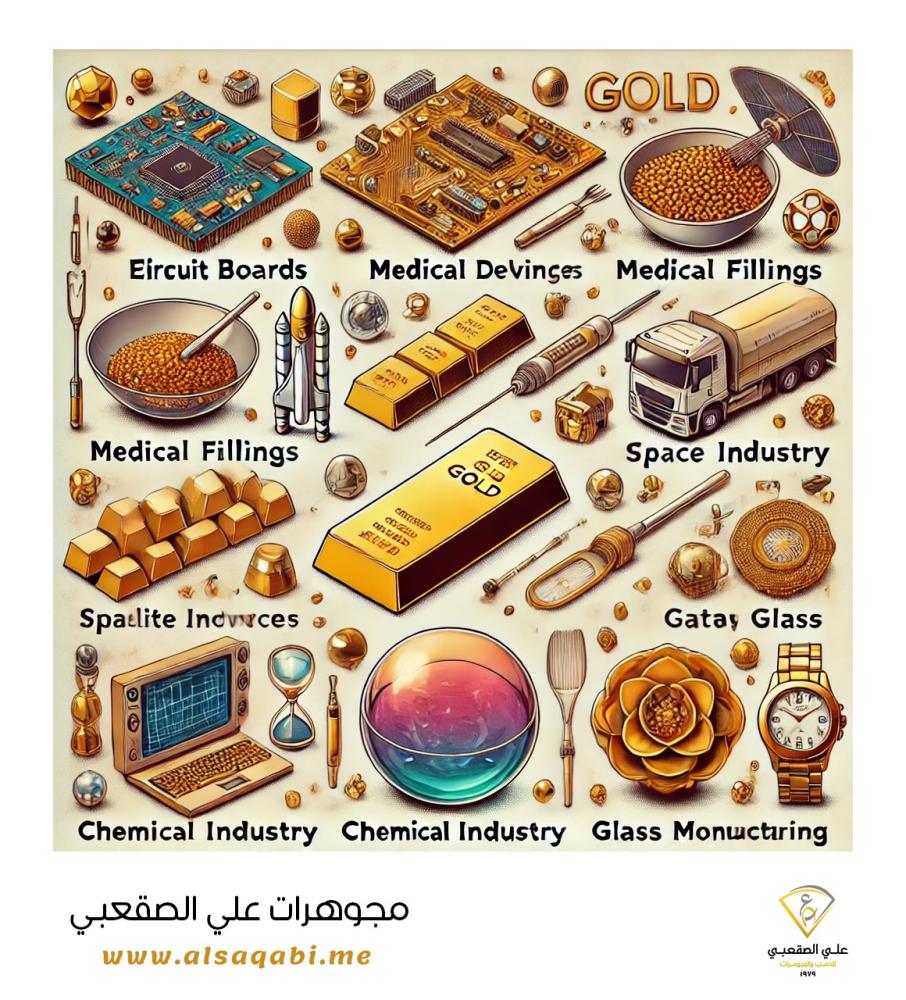 ما هي استخدامات الذهب في الصناعات المختلفة؟