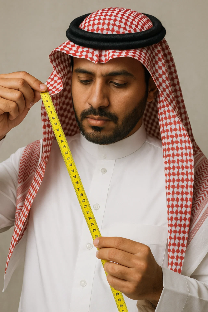 ما هى مقاسات شماغ البسام