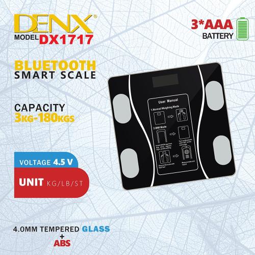 ميزان ذكي بتقنية البلوتوث - DX1717