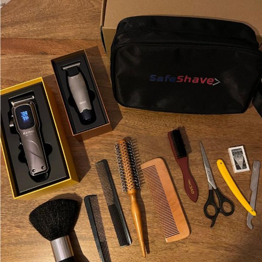 أدوات حلاقة احترافية للرجال لتحديد الشعر وتصفيف اللحية