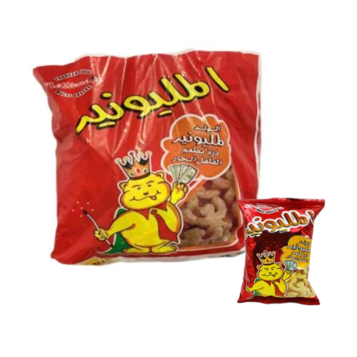 كيس كامل بفك الولد المليونير ذرة بطعم الفلفل الحار...