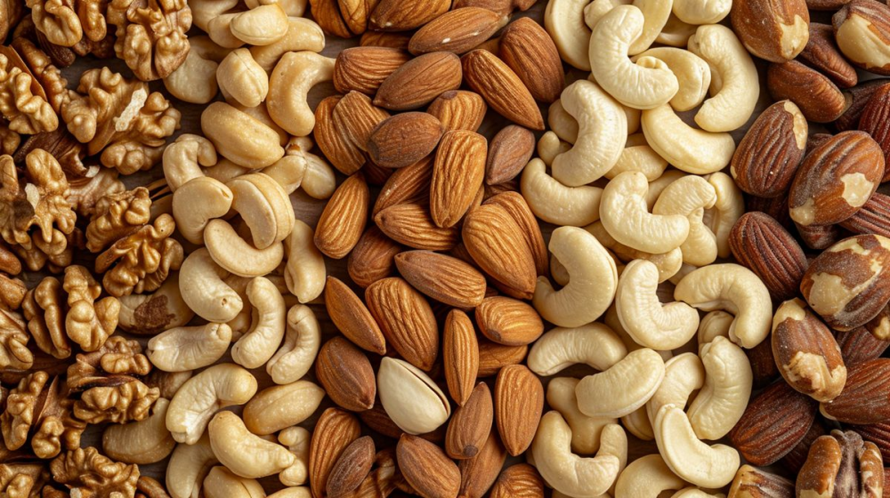 أفضل أنواع المكسرات