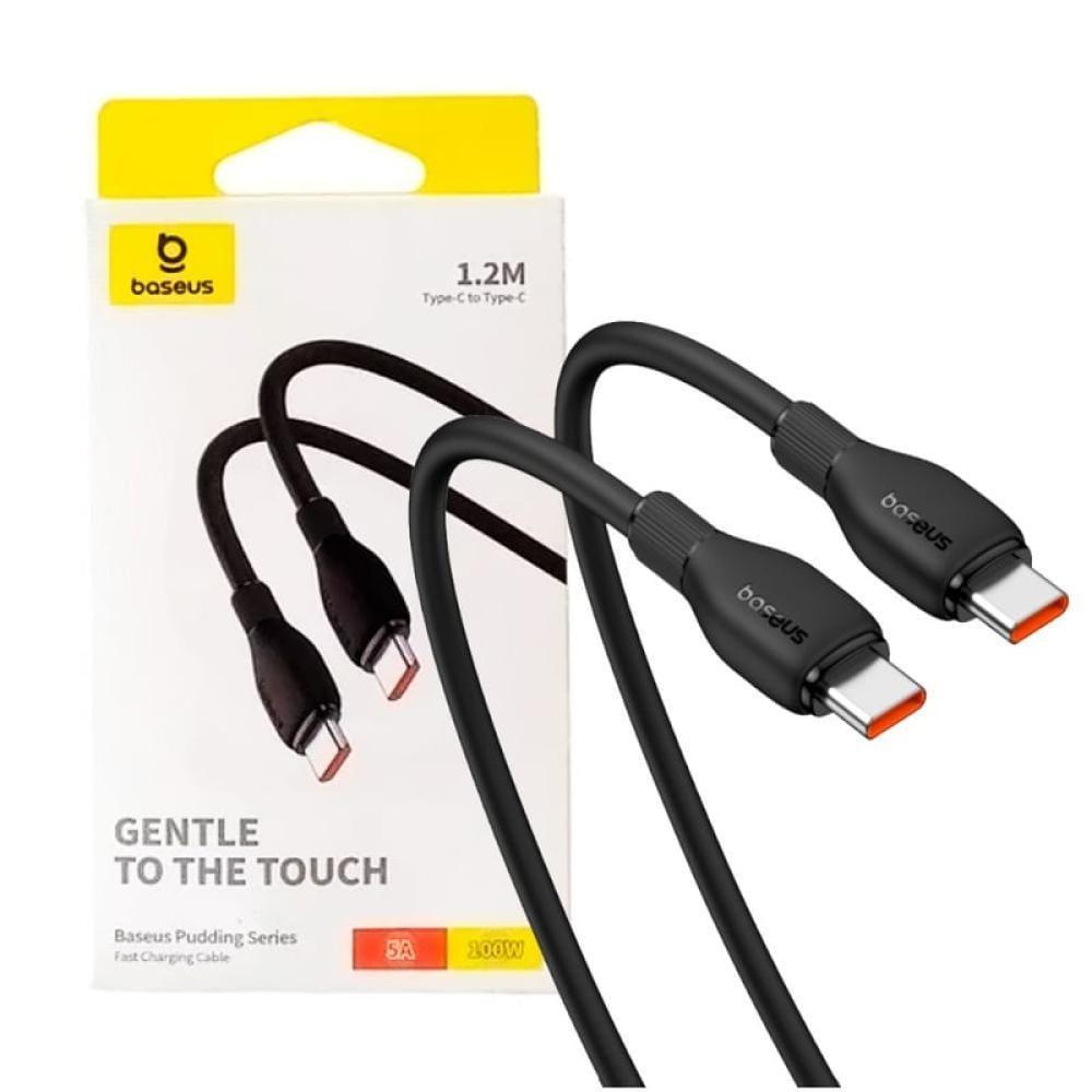 كيبل تايب سي طرفين بقوة 100 واط بطول 1.2 متر من بيسوس