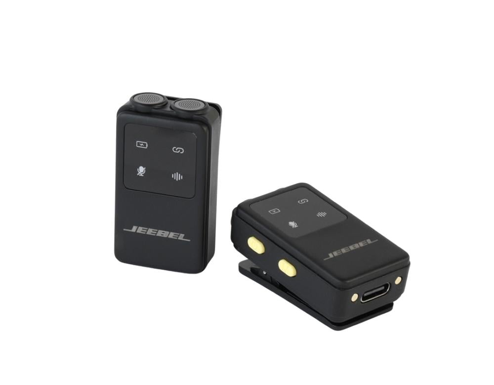 مايك جيبل لاسلكي مزدوج بشاشة رقمية