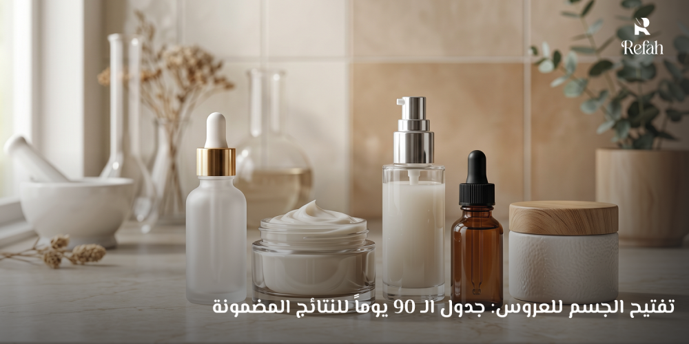 تفتيح الجسم للعروس: جدول الـ 90 يوماً للنتائج المضمونة