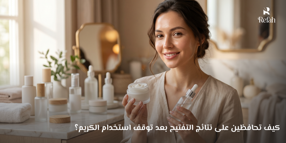 كيف تحافظين على نتائج التفتيح بعد توقف استخدام الكريم؟