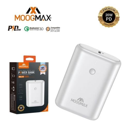 باور بانك من موماكس 10000 ملي امبير MX-219 لون ابي...