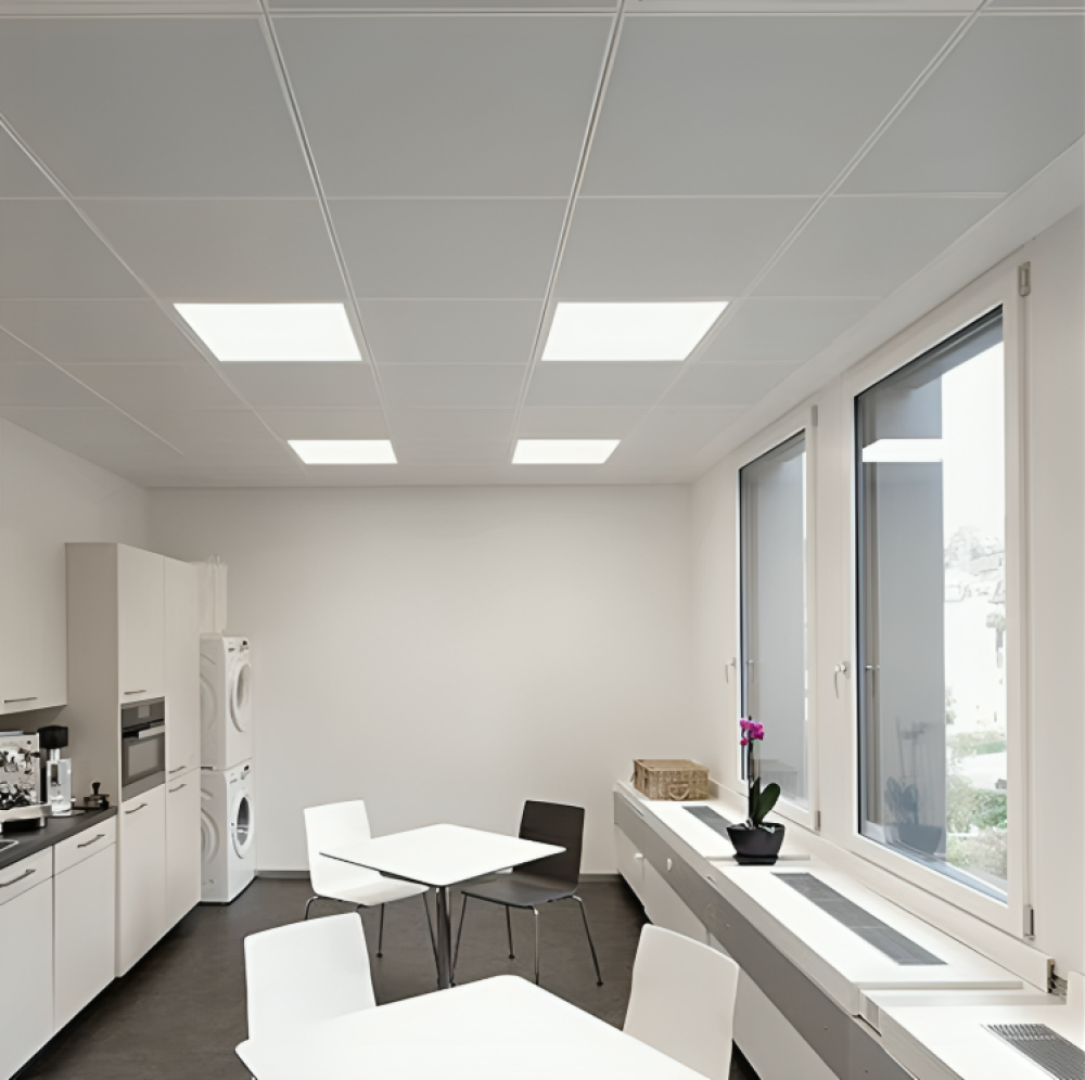 كشاف LED مربع 60x60 | إضاءة شمسي كريمي | 60 واط | للسقف المستعار