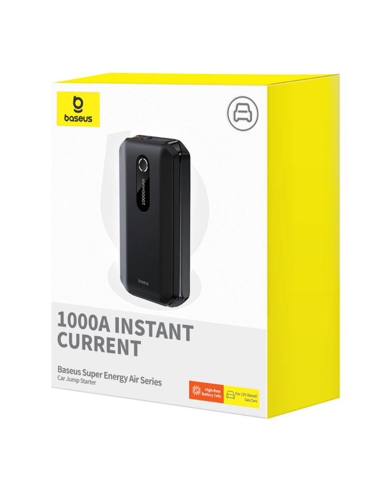 بيسوس - باور بانك وجهاز تشغيل السيارة 10000mAh بتقنية الشحن السريع