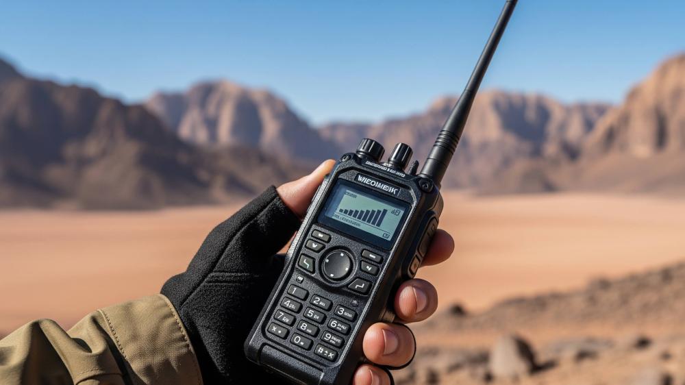 جهاز لاسلكي يدوي بعيد المدى