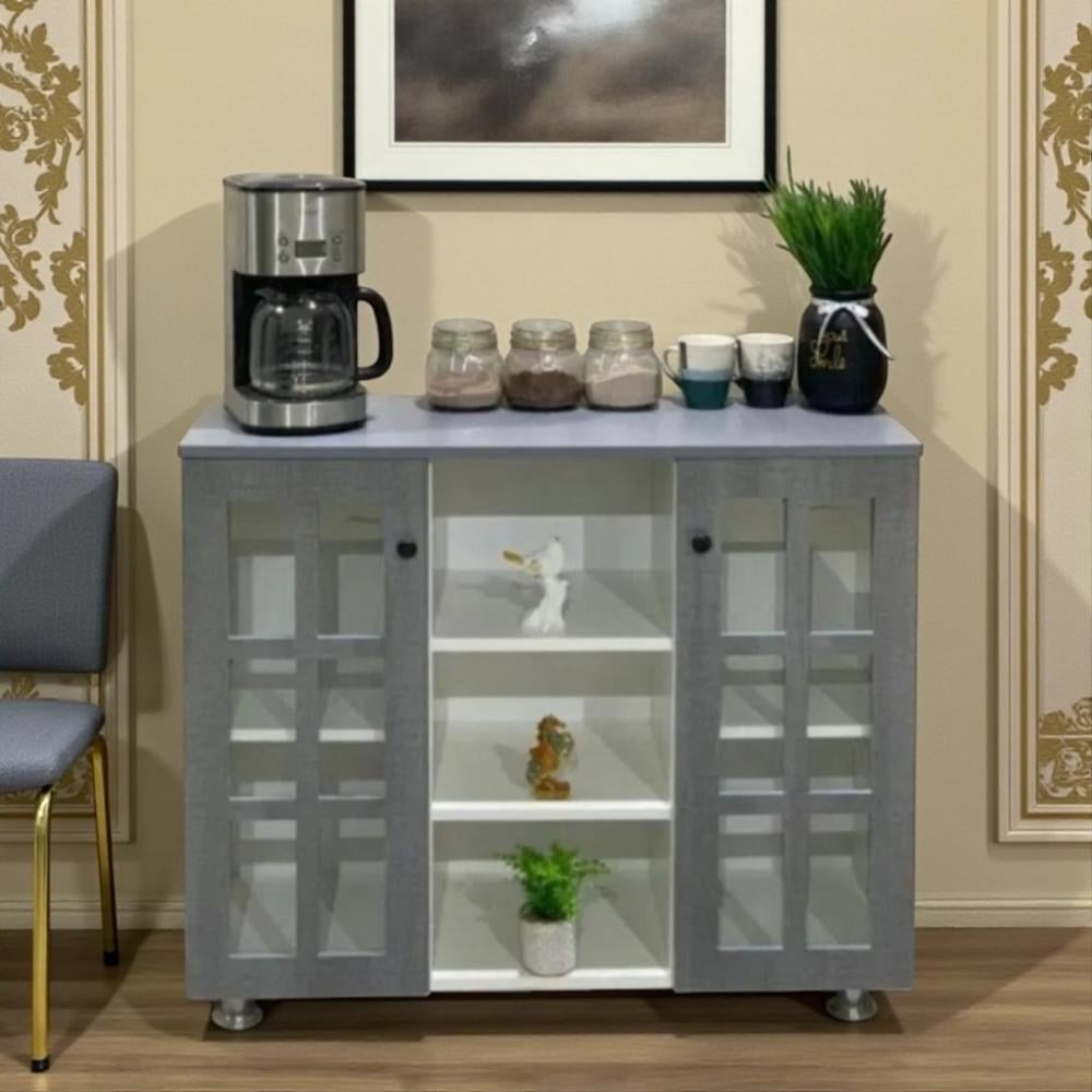 دولاب قهوة رمادي