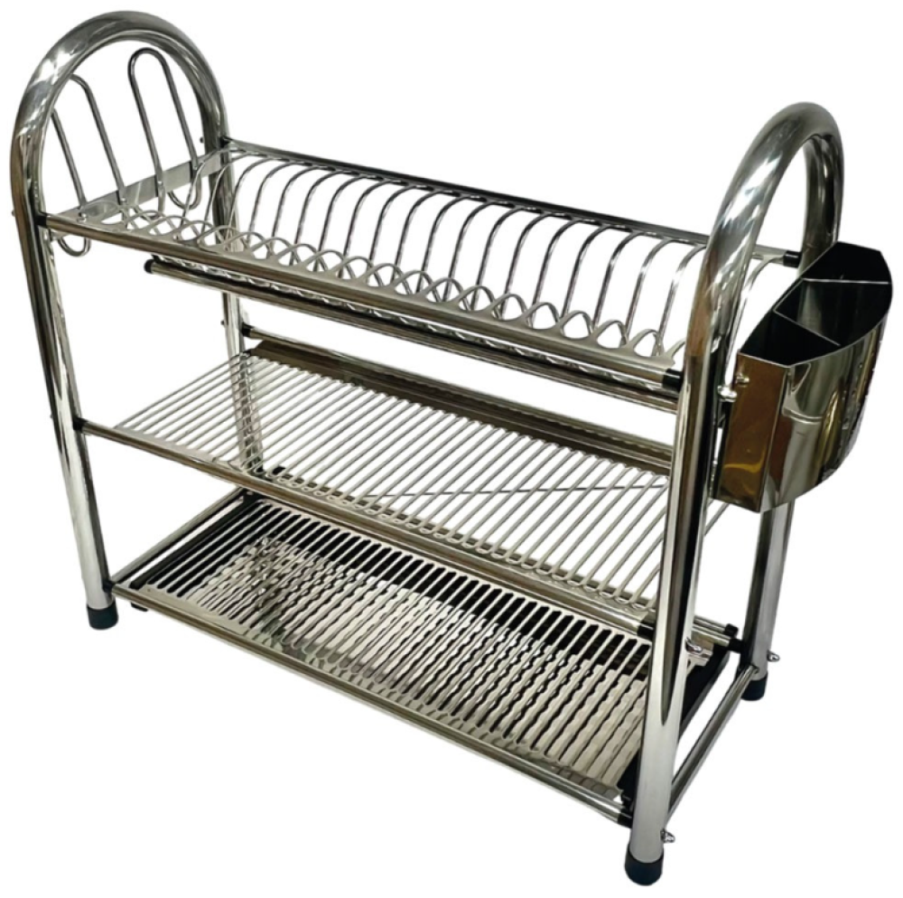 ستاند صحون استانلس ستيل بتصميم عملي ومنظم