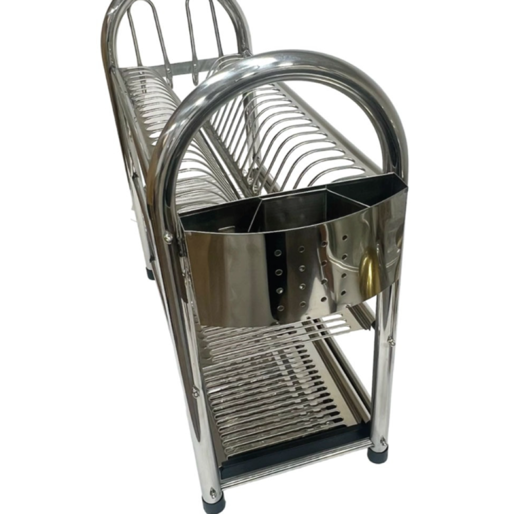 ستاند صحون استانلس ستيل بتصميم عملي ومنظم