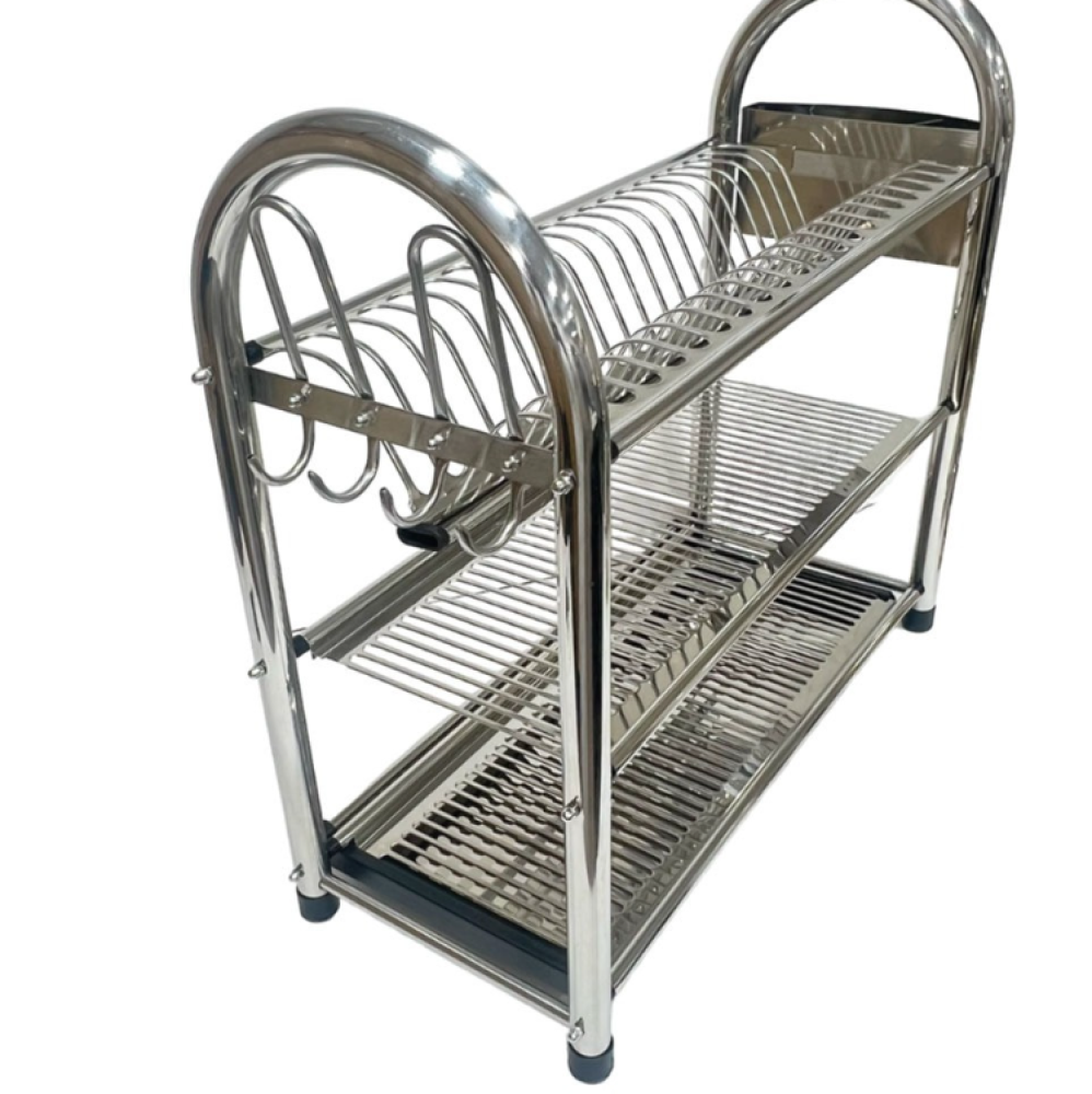 ستاند صحون استانلس ستيل بتصميم عملي ومنظم