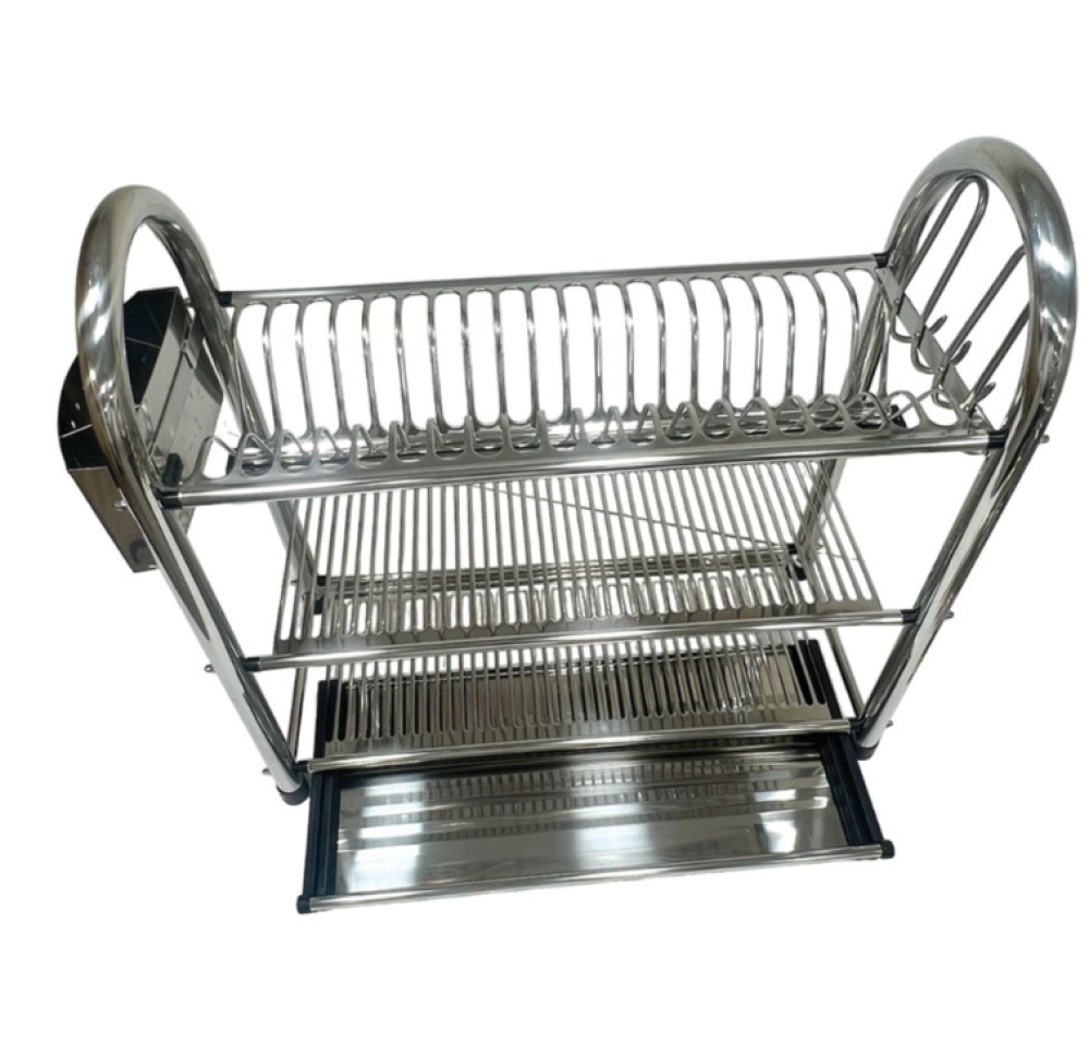 ستاند صحون استانلس ستيل بتصميم عملي ومنظم