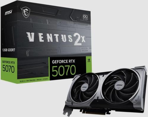 MSI Ventus GeForce RTX 5070 12GB GDDR - إصدار OC