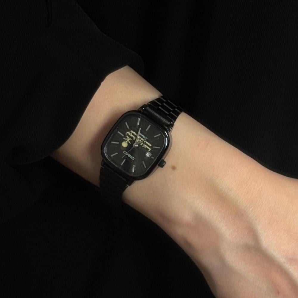 ساعه كاسيو نسائي بتصميم شعار المملكة