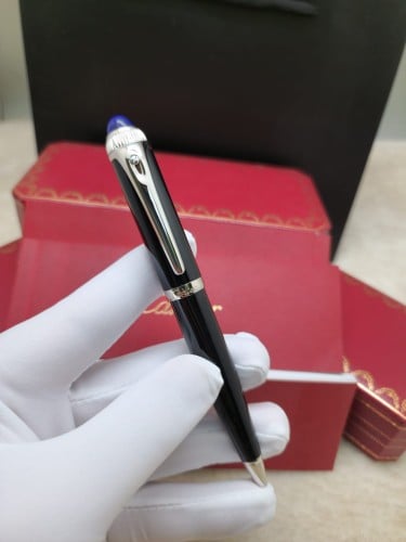 قلم كارتير رودستر اسود مع فضي