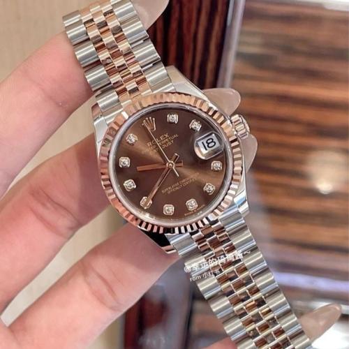 ساعه رولكس 31mm datejust إطار خشن