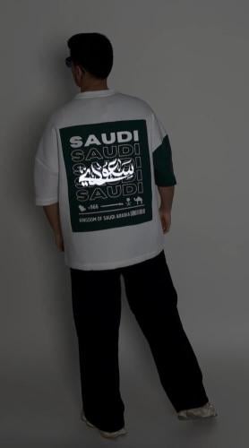 تيشيرت saudi سعودي اوفر سايز