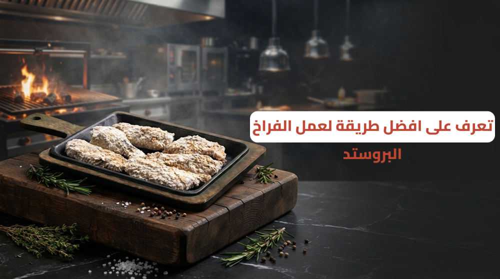 قطع فراخ بروستد ذهبية مقرمشة في الطبق