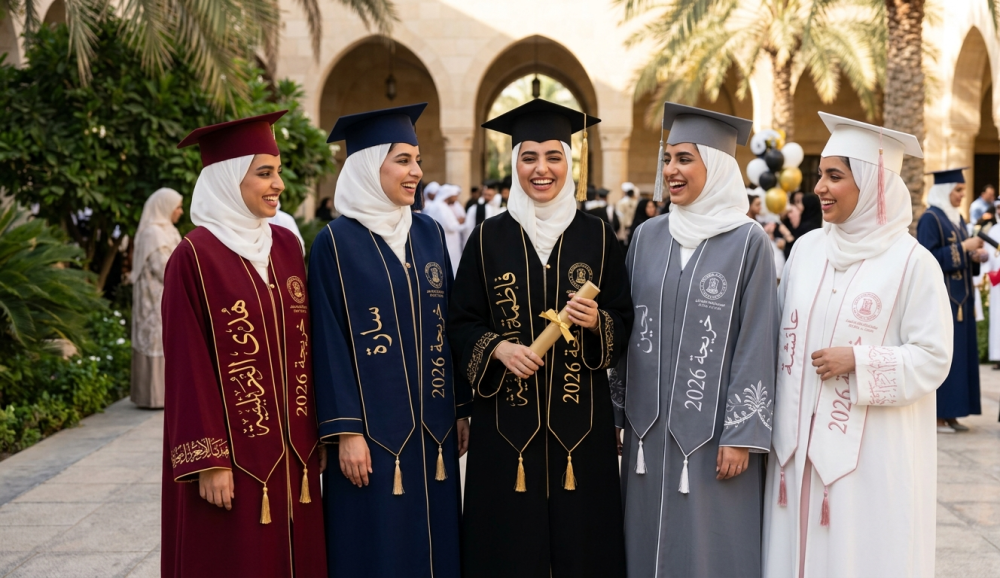 دليل ألوان عبايات التخرج 2026 وأفضل لون لكل شخصية