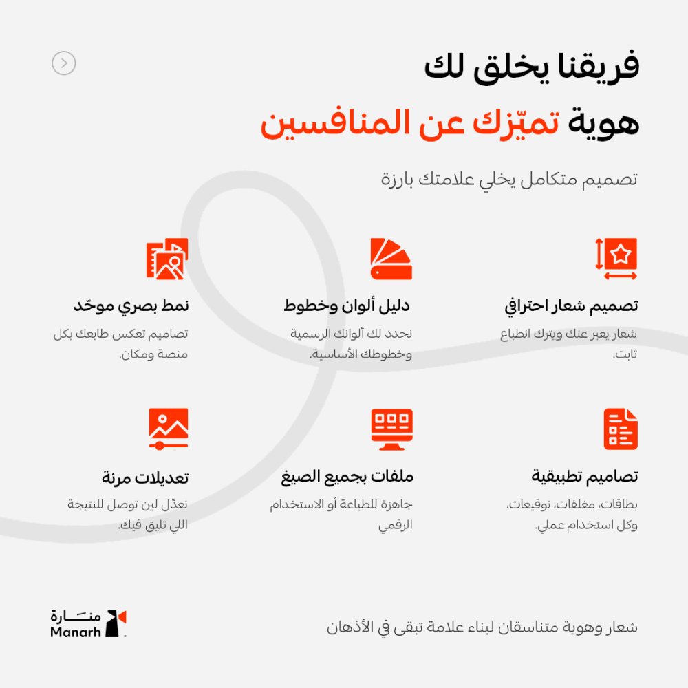 خدمة تصميم الشعارات والهويات البصرية