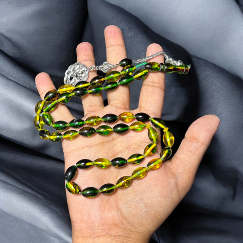مسباح بكلايت فاخر لون أخضر وأسود