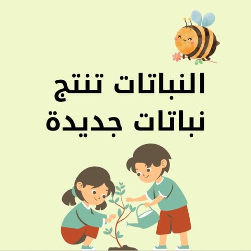 مطوية علوم ثاني ابتدائي (النباتات تنتج نباتات جديد...