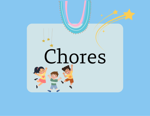 مطوية صف رابع مادة إنجليزي الوحدة الثانيه (chores...