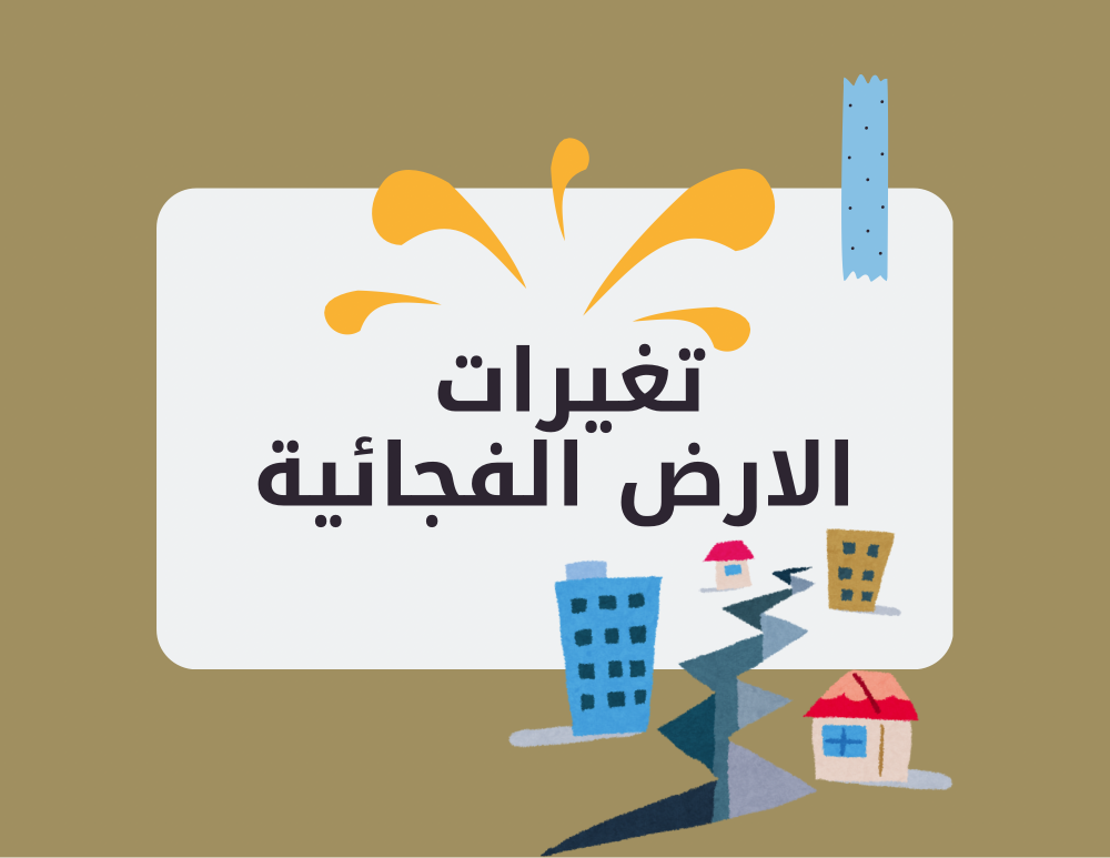 مطوية علوم ثالث ابتدائي (تغيرات الارض الفجائية) الترم الاول