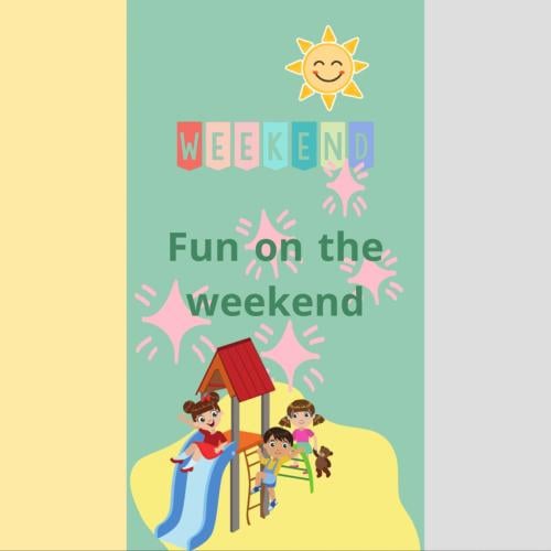 مطوية إنجليزي ثالث ابتدائي (Fun on the weekend)