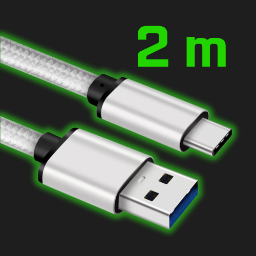 كيبل تورتس USB A-Type C (2m)