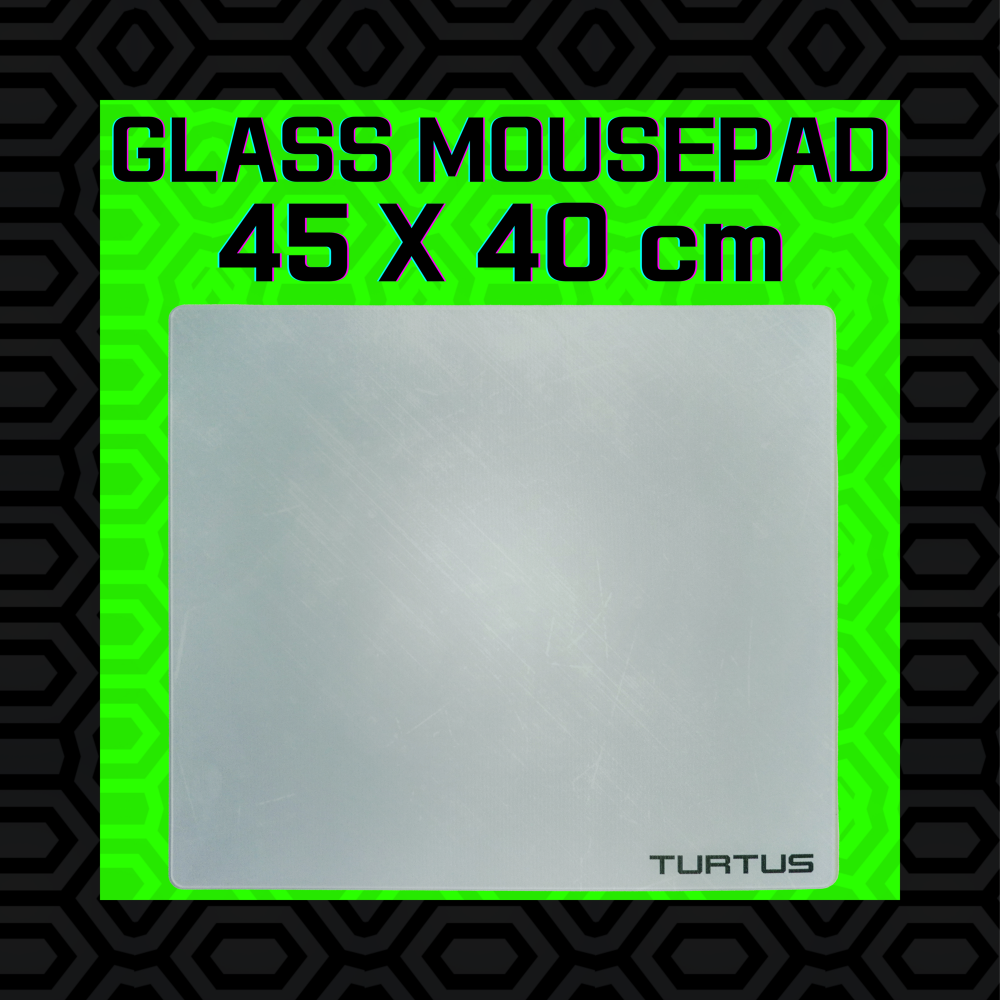 TURTUS Gaming Glass Mousepad – WHITE - TURTUS تورتس