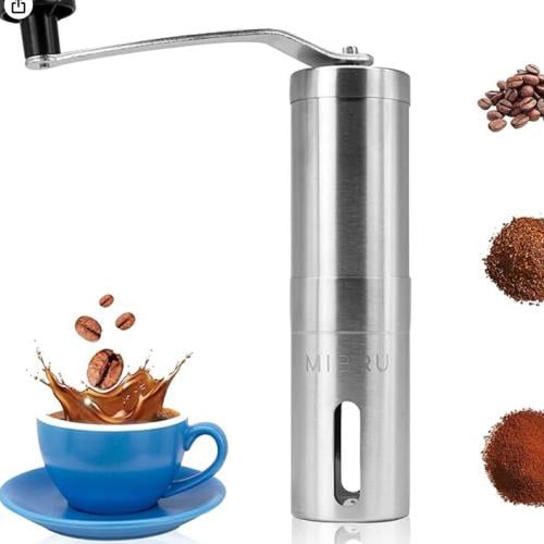 Manual Coffee Grinder Steel مطحنة القهوة اليدوية س...