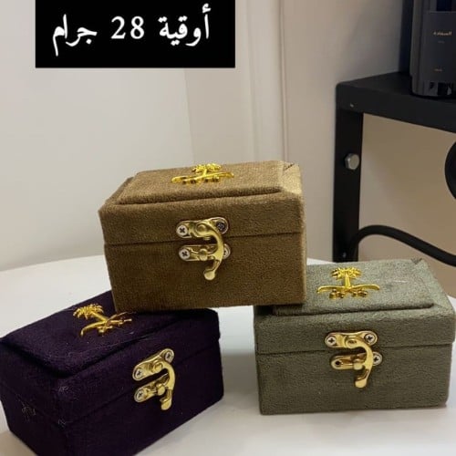 علب مخمل فاخره للعود ( فارغه )