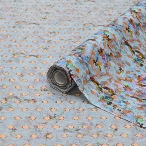 قماش بوال فاخر رسمة الزهور