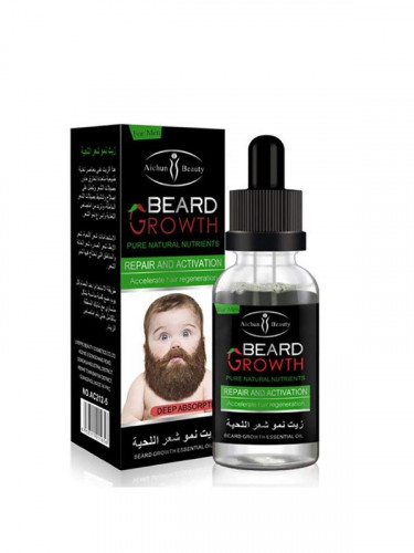 أيشون بيوتي - زيت لنمو اللحية شفاف 40 مل