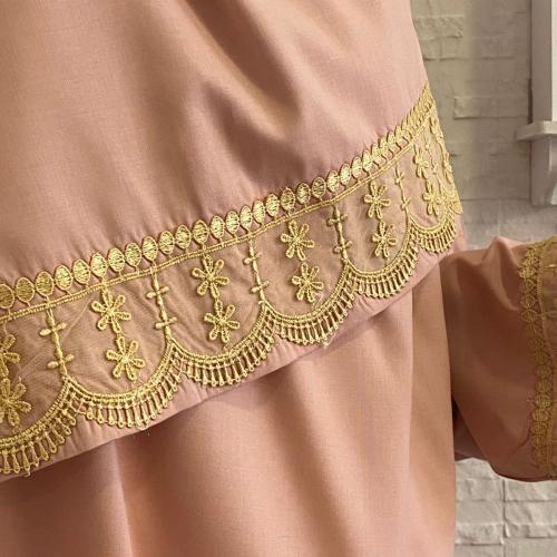 شرشف رداء الصلاة لف مفتوح - وردي