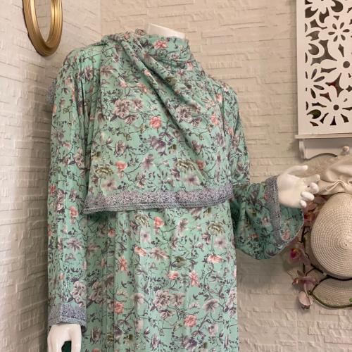 شرشف رداء الصلاة مشجر - لف مفتوح - تيفاني