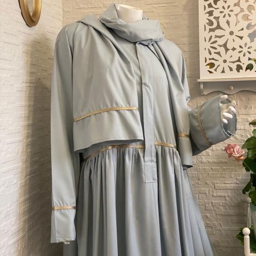 شرشف رداء الصلاة - كرتة بسحاب - سماوي