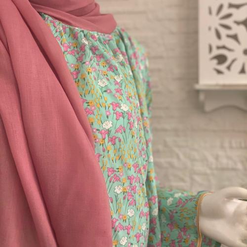 شرشف رداء الصلاة مورد بطرحة الكشمير - لف مفتوح - تيفاني